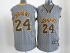 nba los angeles lakers #24 kobe bryant grey[static fashion swingman]