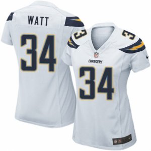 Women\'s Nike San Diego Chargers #34 Derek Watt Limited White NFL Jersey