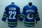 nhl vancouver canucks #22 d.sedin blue