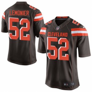 Mens Nike Cleveland Browns #52 Corey Lemonier Limited Brown Team Color NFL Jersey