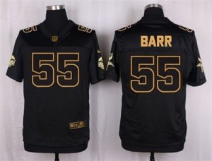 Nike Minnesota Vikings #55 Anthony Barr black Pro Line Gold Collection Jersey(Elite)