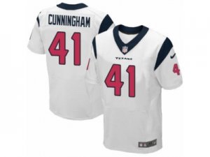 Mens Nike Houston Texans #41 Zach Cunningham Elite White NFL Jersey