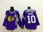 NHL Chicago Blackhawks #10 Patrick Sharp purple jerseys