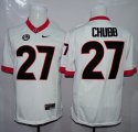 NCAA University of Georgia #27 Chubb whiye jerseys