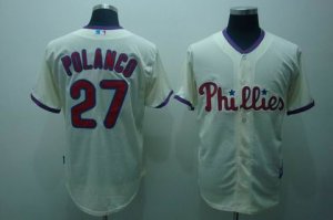 mlb philadelphia phillies #27 polanco cream[cool base]