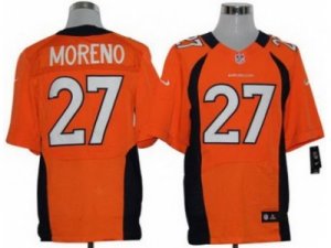 Nike NFL Denver Broncos #27 Knowshon Moreno Orange Elite Jerseys