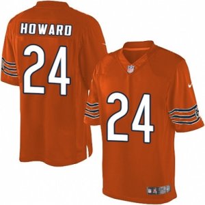 Men\'s Nike Chicago Bears #24 Jordan Howard Limited Orange Alternate NFL Jersey