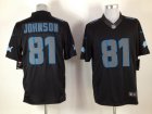 Nike NFL Detroit Lions #81 Calvin Johnson black Jerseys(Impact Limited)