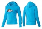 Women Denver Broncos Logo Pullover Hoodie-2