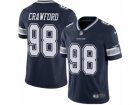 Youth Nike Dallas Cowboys #98 Tyrone Crawford Vapor Untouchable Limited Navy Blue Team Color NFL Jersey