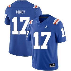 Florida Gators #17 Kadarius Toney Blue Throwback College