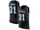 Men Nike Philadelphia Eagles #31 Jalen Mills Black Rush Player Name & Number Tank Top NFL Jersey