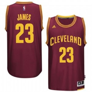 Men Cleveland Cavaliers #23 LeBron James Red Road New Swingman Jersey