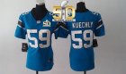Women Nike Panthers #59 Luke Kuechly Blue Alternate Super Bowl 50 Stitched Jersey