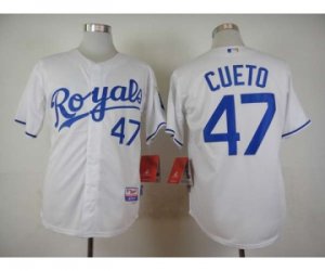 mlb jerseys kansas city royals #47 cueto white