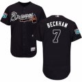 Men's Majestic Atlanta Braves #7 Gordon Beckham Blue Flexbase Authentic Collection MLB Jersey