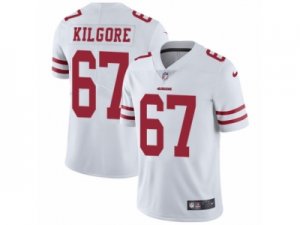 Mens Nike San Francisco 49ers #67 Daniel Kilgore Vapor Untouchable Limited White NFL Jersey