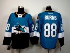 NHL San Jose Sharks #88 Brent Burns blue-black jerseys