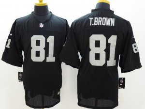 Nike Oakland Raiders #81 Tim Brown black jerseys(Elite)