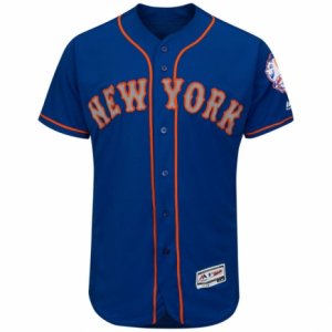 Men\'s New York Mets Majestic Alternate Road Blank Royal Flex Base Authentic Collection Team Jersey