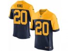 Mens Nike Green Bay Packers #20 Kevin King Elite Navy Blue Alternate NFL Jersey