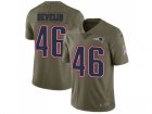 Nike New England Patriots #46 James Develin Olive Men Stitched NFL Limited 2017 Salute To Service Jersey