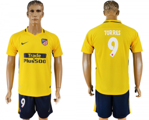 2017-18 Atletico Madrid 9 TORRES Away Soccer Jersey