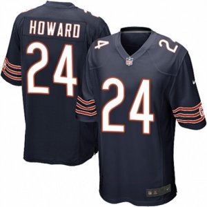 Men\'s Nike Chicago Bears #24 Jordan Howard Game Navy Blue Team Color NFL Jersey