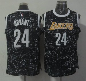 Lakers #24 Kobe Bryant Black City Luminous Jersey