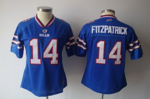 women nfl buffalo bills #14 fitzpatrick blue