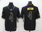 Nike Texans #4 Deshaun Watson Black Gold Vapor Untouchable Limited