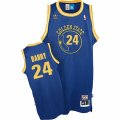 Mens Adidas Golden State Warriors #24 Rick Barry Swingman Royal Blue New Throwback NBA Jersey