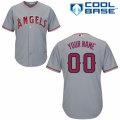 Womens Majestic Los Angeles Angels of Anaheim Customized Replica Grey Road Cool Base MLB Jersey