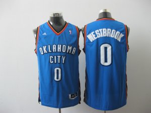 nba oklahoma city thunder #0 westbrook lt.blue[2011 swingman revolution 30]