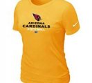 Women Arizona Cardicals Yellow T-Shirt