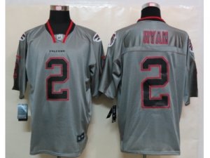 Nike NFL Atlanta Falcons #2 Matt Ryan Lights Out Grey Jerseys(Elite)