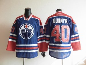 nhl edmonton oilers #40 dubnyk blue