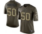 Mens Nike New England Patriots #50 Rob Ninkovich Limited Green Salute to Service NFL Jersey