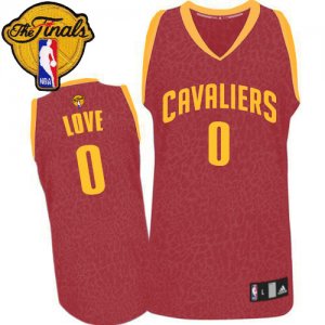 Men\'s Adidas Cleveland Cavaliers #0 Kevin Love Swingman Red Crazy Light 2016 The Finals Patch NBA Jersey