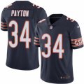 Mens Nike Chicago Bears #34 Walter Payton Limited Navy Blue Rush NFL Jersey