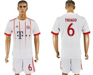 2017-18 Bayern Munich 6 THIAGO UEFA Champions League Away Soccer Jersey