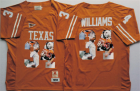 Texas Longhorns 34 Ricky Williams Orange Portrait Number College Jersey