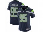 Women Nike Seattle Seahawks #95 Dion Jordan Vapor Untouchable Limited Steel Blue Team Color NFL Jersey