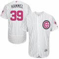 Men's Majestic Chicago Cubs #39 Jason Hammel Authentic White 2016 Mother's Day Fashion Flex Base MLB Jersey