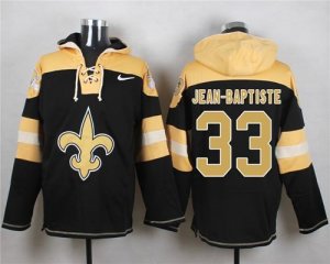 Nike New Orleans Saints #33 Stanley Jean-Baptiste Black Player Pullover Hoodie