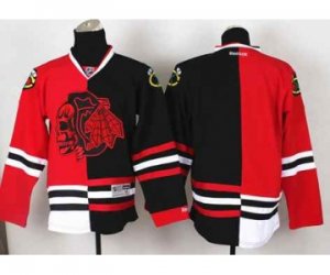 nhl jerseys chicago blackhawks blank black-red[split][the skeleton head]