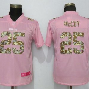 Nike Bills #25 LeSean McCoy Pink Camo Fashion Women