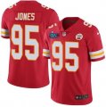 Nike Chiefs #95 Chris Jones Red Super Bowl LVII Patch Vapor Untouchable Limited