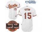 mlb Baltimore Orioles #15 Craig Tatum white Cool Base[20th Anniversary Patch]