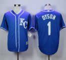 Kansas City Royals #1 Jarrod Dyson Blue Alternate 2 New Cool Base Stitched MLB Jersey